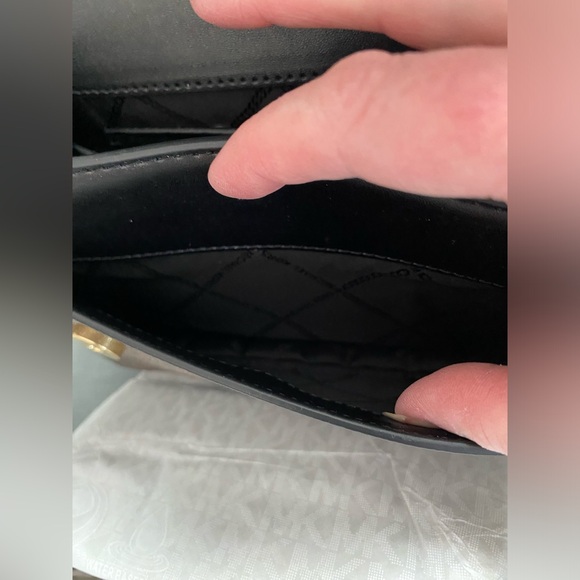 NWT Michael Kors, Heather Brown, multi tiger and leather gold Crossbody bag $398 - Picture 14 of 17